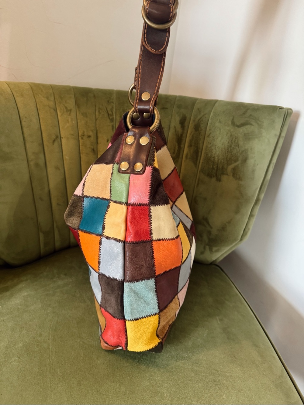 Lucky Brand Patchwork Multicolor Bag - Picture 3 of 9